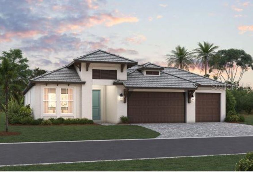 PRICED TO SELL! Welcome home to the Calusa model built by M/I Homes. This beautiful home features 3 bedrooms plus den, 3 full bathrooms, an open concept kitchen and great room, and a 3-car garage. As you walk into the main living area, a spacious kitchen greets you with a large center island complete with double sinks for prep space and additional counter space with stainless steel appliances. The café area sits just next to the kitchen to provide a casual dining space. The owner’s suite resides off to the side, ensuring privacy but also keeping you in the heart of your home. A large owner’s en-suite bath and walk-in closet are the highlight of this space. Come visit us today! *Photos show pictures of a previous model, not all features are the same.
