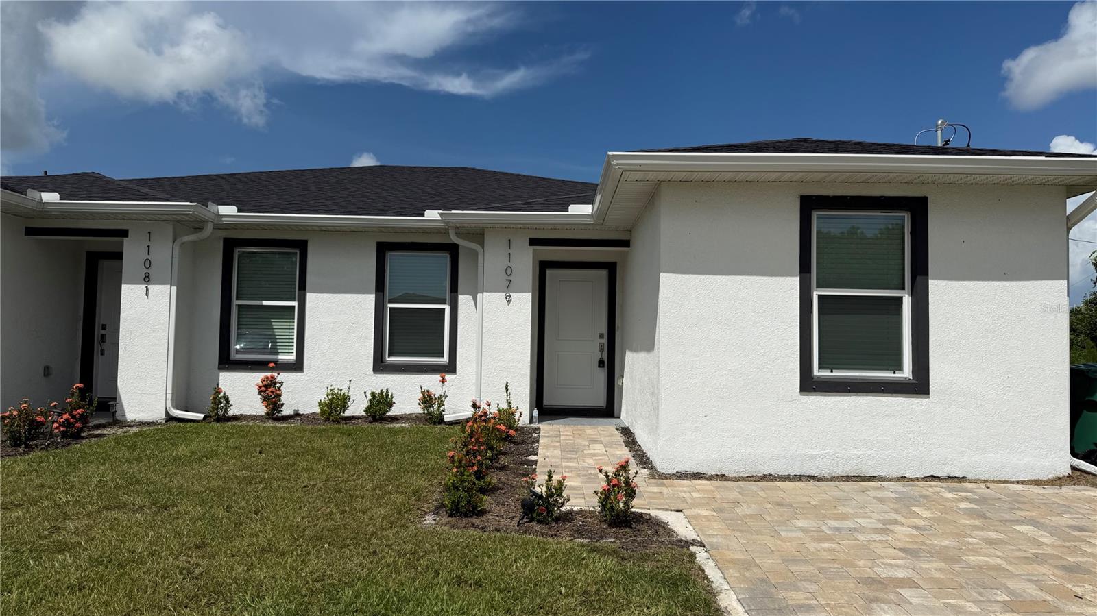 Check out this newly built 3-bedroom, 2-bathroom duplex just a short drive from Southwest Floridas beautiful sandy beaches. With a bright, open layout, the spacious kitchen features sleek stainless steel appliances and ample counter spaceperfect for cooking and entertaining.
Enjoy a seamless flow between the kitchen, living, and dining areas, all freshly painted and move-in ready. Step outside to a private open patioideal for relaxing or grilling in the Florida sun. Additional features include washer/dryer hookups, window coverings throughout, and a clean paver driveway. Dont miss this opportunity for comfortable coastal living in a brand-new home. Schedule your showing today!