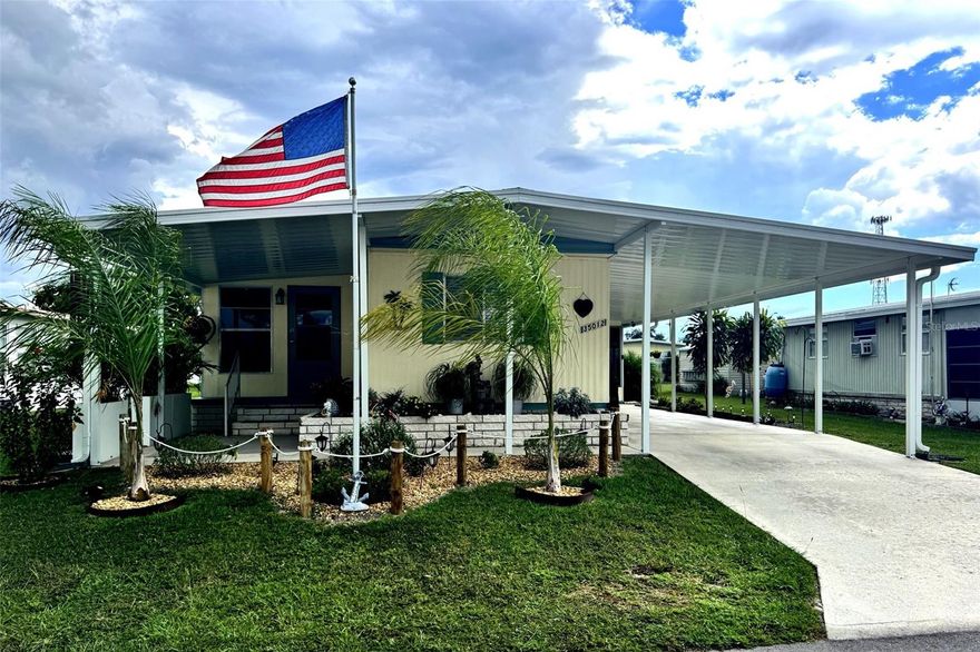 Welcome to Zephyr Shores, an exceptional 55+ golf cart–friendly community where you own the land and there is no lot rent. This inviting move in ready home offers a split floor plan, luxury vinyl plank flooring, and a primary suite with private en-suite bathroom. Recent major updates include a new roof (2025), AC system with new ductwork (2023), and new gutters, giving you worry-free living for years to come.

Outdoor living is where this home truly shines with solar accent landscape lighting,  a fully screened in 14’ x 20’ pergola framed by lush landscaping and newly installed vinyl fencing for privacy , a fully enclosed Florida room, an additional screened in patio ,  a detached 12’ x 20’ garage/shed (2019), and an additional storage area that also houses the laundry room. A most desirable, rare gem in all of Zephyr Shores. These features are what truly separates this home from the rest. 

As a resident of Zephyr Shores, you’ll enjoy access to an enviable array of amenities: a clubhouse with library, board games, pool table, and kitchen. Plus, there is a community pool and shuffleboard court. The neighborhood is also golf cart friendly, making it easy to connect with neighbors and access community features. All of this comes with the added benefit of being located outside the flood zone.

Beyond the community, the location offers convenient access to local attractions such as the Zephyrhills Downtown Historic District with its charming shops and restaurants. Outdoor enthusiasts will love nearby Hillsborough River State Park, perfect for hiking, kayaking, and nature outings.

This home isn’t just a residence — it’s your gateway to an active, relaxed Florida lifestyle.