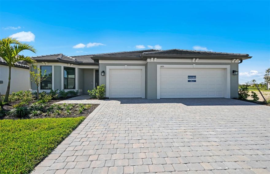 NEW CONSTRUCTION, available now! This Stardom floorplan features 3 bedrooms, 3.5 bathrooms, a den, and a spacious 3-car garage. Thoughtfully designed for both style and functionality, the home showcases white cabinets with quartz countertops, 6"x24" tile flooring in the main living areas, and carpet in the bedrooms for added comfort. Additional upgrades include a tray ceiling in the gathering room, enhancing the sense of space and elegance, as well as a laundry room sink for extra convenience. Beyond your doorstep, Arbor Oaks provides an array of resort-style amenities. Spend sunny afternoons at the pool with lap lanes and spa, unwind at the Barefoot Bar, or gather with friends by the Firepit Grill. The state-of-the-art clubhouse features a fitness center, community room, catering kitchen, activity rooms, and an outdoor veranda. Enjoy friendly competition on the pickleball, bocce ball, and tennis courts, or host a cookout at the BBQ grills. Your four-legged companion will love the community dog park, and for beach lovers, pristine destinations like Stump Pass State Park and Siesta Key are just a short drive away. Experience the best of Florida living at Arbor Oaks—your dream home awaits!