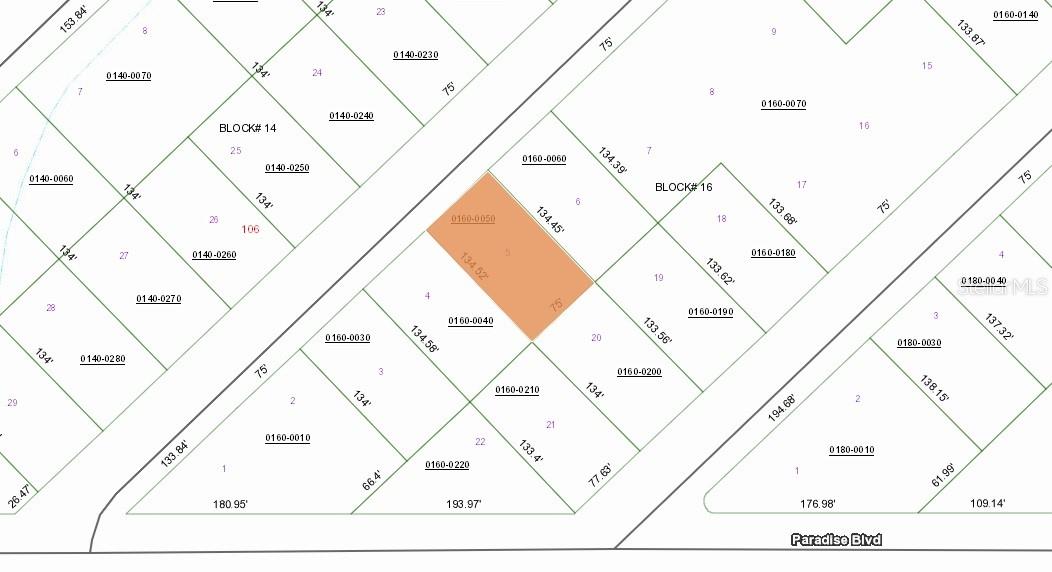 PARADISE LAKES SUB - Land