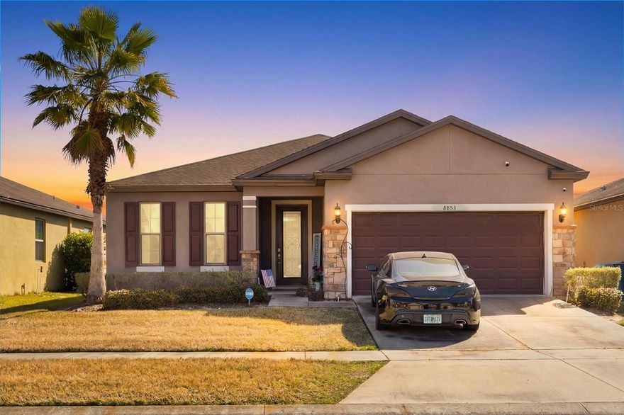 Well-maintained 3-bedroom, 2-bath home with a flexible office/den, built in 2017. This single-story property features an open-concept layout with tile flooring throughout the main living areas and excellent natural light.

The kitchen opens directly to the living and dining spaces and includes stainless steel appliances, a center island with seating, and ample cabinet and counter space. The primary suite offers dual sinks and a walk-in shower. Secondary bedrooms are well-sized, and the office/den provides great flex space for work or guests.

Enjoy a fully fenced backyard with plenty of usable space and no immediate rear neighbors. Additional highlights include an indoor laundry room, two-car garage, and extended driveway parking.

Located in a quiet neighborhood with easy access to major roadways. Move-in ready and easy to maintain.