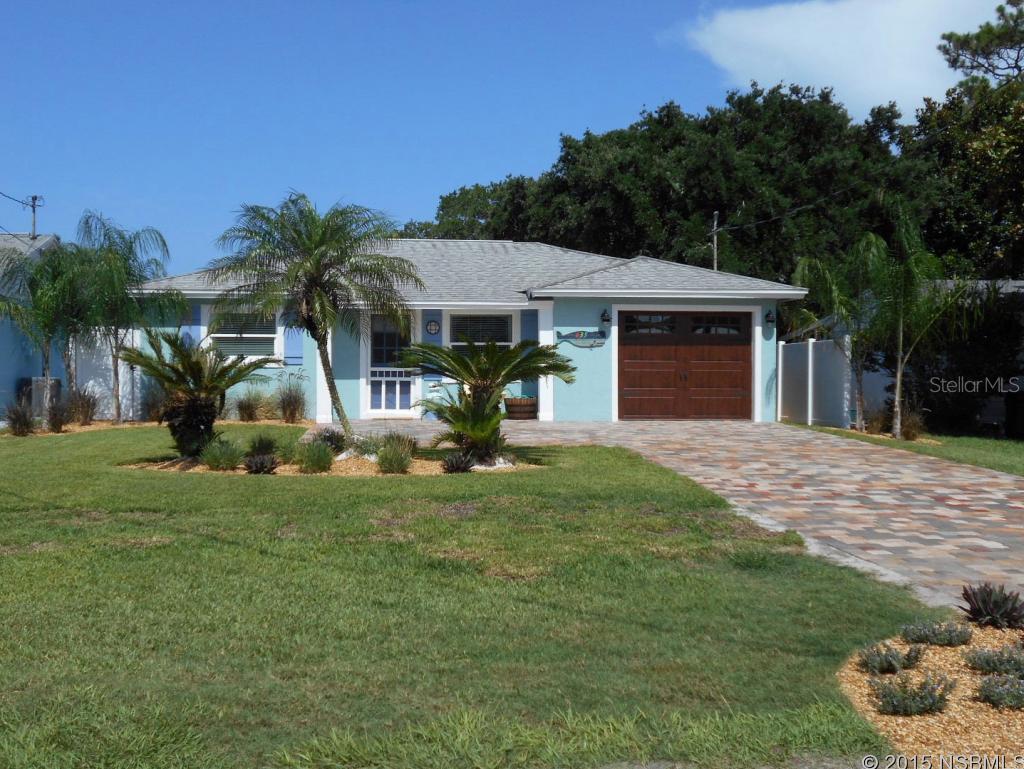 Move in ready. Very desirable central beach location. Walk to Flagler and the beach. The home itself is light, open and entertaining, yet private to enjoy with family and friends. It has been remodeled. Brick pavers everywhere and beautifully landscaped. This is truly a unique beach home that should not be overlooked and it is priced to sell fast. The 2015 updates: stainless steel appliances, washer and dryer, corian counter tops in kitchen, large kitchen pantry, both baths newly remodeled, newly remodeled kitchen, new lighting and ceiling fans, walk-in closet in master, new custom garage door, new privacy fenced backyard, new lush landscaping, 23 palm trees installed for privacy, extensive use of brick pavers in driveway, walkways, and rear deck area, upgraded irrigation, city utilities and well, screened in patio. Easy to live in this home. ;Water: City