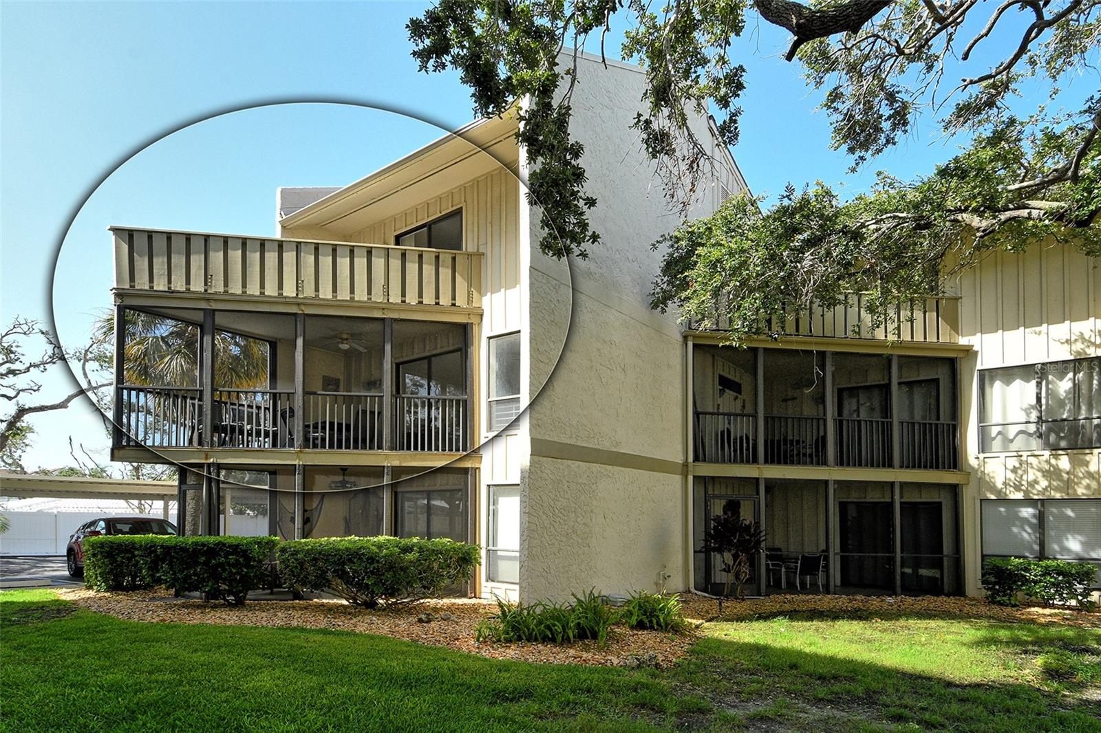 Don’t miss this beautifully updated and spacious condominium in Bay Oaks, a charming bayfront community nestled on world-renowned Siesta Key. Ideally located just a short distance to beach access points, with free trolley service to Siesta Key Village and the #1 beach in the country on the Gulf of Mexico. This well-designed unit features two large master suites with walk-in closets and private baths, a convenient first-floor powder room, and plenty of storage including an outside storage unit and assigned covered parking space. Enjoy two private outdoor lanai spaces—perfect for relaxing or entertaining. Condo is being sold turnkey furnished, minus a few personal items, so you can move right in or start generating rental income immediately. Bay Oaks is set among lush, mature landscaping and offers outstanding amenities including a fishing pier on the Intracoastal Waterway, heated pool, tennis court, clubhouse, recreation room, BBQ grills, and picnic areas. Weekly rentals are allowed, offering excellent income potential, and an onsite rental office provides added convenience. Milestone inspection, structural integrity reserve study, and reserves are complete—no outstanding special assessments. Perfect as a full-time residence, vacation getaway, or income-producing investment on beautiful Siesta Key!