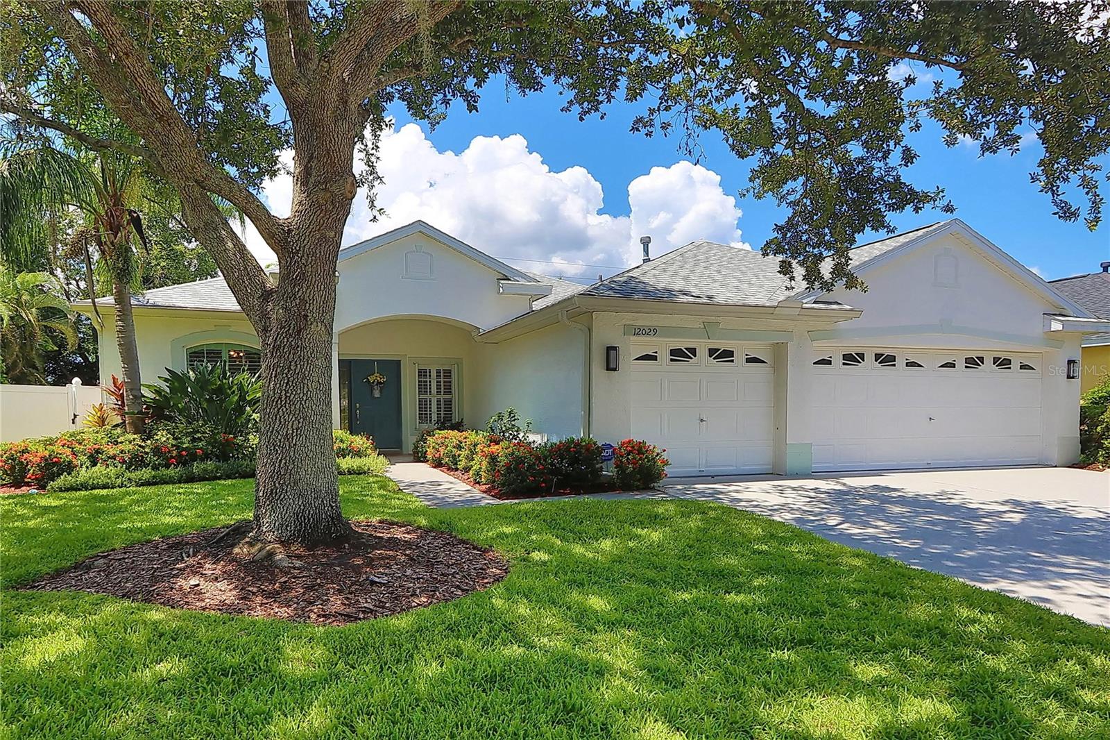 Welcome Home! Ready to move-in today! This can be your very own pool home with a 3-car garage within the highly sought-after gated community of Newcastle in the Westchase North Tampa area. Offering a split bedroom plan plus an office with open living areas. Bright and light Great Room concept, with no walls opening to Dining Room, and Kitchen with convenient Eat-in area. Major updates/upgrades during the current Sellers' ownership including Storm-Ready Preparation: Kitchen remodel, Wood laminate flooring, Plantation shutters, Pool resurfacing, Water softener, Garage door openers, Garage floor resurfacing, Lanai screen replacement, Furnace and A/C, Laundry cabinets, Hurricane shutters, Roof replacement, Mini-split air conditioner in garage, Bathroom remodels, Front entrance Hurricane Door, Pool heater, Pool pump, Dishwasher, Pool deck resurfacing, and more! Ideally located to shopping, restaurants, and commuting to Pinellas County, Gulf Beaches, Tampa International Airport, and Downtown Tampa. Top rated schools are Deer Park Elementary, Farnell Middle School, and Alonso High School. Call for your appointment to see today!