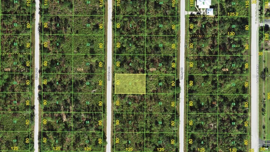 Great opportunity to build your Florida home on this vacant residential lot located in a quiet and growing area of Port Charlotte. Surrounded by an attractive mix of established homes and new construction, this property offers a peaceful setting while remaining close to shopping, dining, medical facilities, and the beaches and marinas that make Southwest Florida so desirable. This location provides convenient access to US-41, I-75, local schools, golf courses, and boat ramps. Whether you're planning a future build or looking for a long-term investment, this lot offers excellent potential in a rapidly developing area. Buyer to verify all measurements, utility availability, and building requirements with Charlotte County.