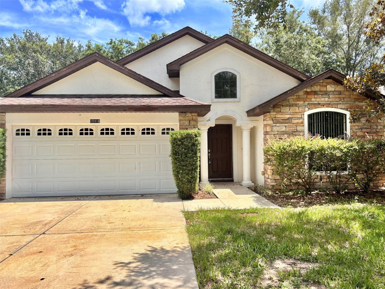 Beautiful 4/2 home in gated Stonecrest community. New flooring throughout and fresh paint. Great room with split floor plan. Two baths. Community pool and park.