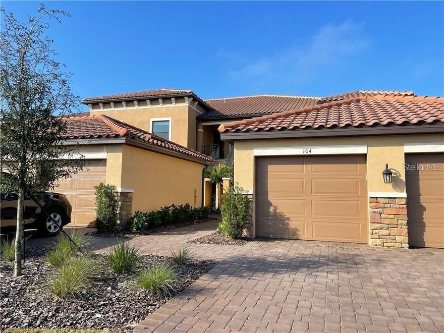 Water and sewer are included in the rent! If you're seeking Country Club living in Lakewood Ranch, this beautiful second-floor 2-bedroom, 2-bathroom PLUS flex space condominium in Esplanade is now available for annual rental. Enjoy access to the impressive array of resort-style amenities Esplanade offers, including golf, tennis, pickleball, a gorgeous clubhouse with an active social scene, a state-of-the-art fitness center, and the popular on-site culinary center. Perfect for embracing the Florida lifestyle, this second-floor light-filled home features soaring ceilings and a well-appointed cook’s kitchen with wood cabinetry, granite countertops, stainless steel appliances, a pantry, and an eat-in area. The open living and dining space flows seamlessly to a spacious screened lanai, where you can relax and take in elevated, stunning views of the golf course and lake. The split floor plan includes the spacious primary bedroom with an en-suite bath that boasts dual sinks and a walk-in shower. There is a guest bedroom and a flex space suitable for an office, den, or playroom. Additional features include a laundry room with a washer and dryer, and a one-car garage for your convenience. Esplanade requires a $100.00 non-refundable rental processing fee, plus a $250.00 amenity transfer fee for each adult tenant. The association requires a minimum of 14 days to process. All Home Rentals of Manatee residents are enrolled in the Resident Benefits Package (RBP) for $49.95/month which includes renters insurance, credit building to help boost your credit score with timely rent payments, $1M Identity Protection, HVAC air filter delivery (for applicable properties), move-in concierge service making utility connection and home service setup a breeze during your move-in, our best-in-class resident rewards program, and much more! More details upon application.