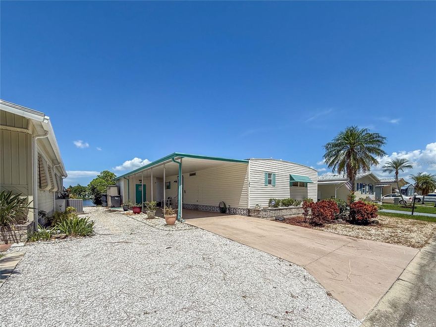 BUYING BEATS OUT RENTING in this AFFORDABLE OPPORTUNITY! This 2Bd/2BTH DOUBLE WIDE has soft floors. The sellers have gotten an estimate of $20,000 to fix them. The sellers will credit buyer $20,000! It is located in a 55+ LAND OWNED community that is ultra-convenient. The vinyl siding and floors throughout provides an easy to take care of lifestyle. Large living room, dining room and the kitchen full of cabinets offer a place to entertain your friends and family. There is a bonus feature of an air-conditioned, walk-out lanai that has been very nicely updated August 2025. It has GREAT VIEWS OF THE LAKE! There is washer/dryer and utility sink in the perfect 9x9 shed that has room to tinker! Plus, there is another shed located to the side. The wealth of amenities that come with the LOW $225 monthly condo fee include cable, internet, club house, swimming pool and pays for the sewer, water and trash. The active clubhouse is a great place to meet your neighbors for planned events. The FLORIDA LIFESTYLE doesn't end at home! Drive the 9.5 miles to Anna Maria Island to WATCH the green flash SUNSET in the azure GULF waters. Put your toes in the soft sand beach and take in the SUNSHINE STATE OF LIVING! Palm Lake Estates is conveniently located to all your needs including grocery shopping, hospitals and doctor's offices. It is a short drive for an evening out to the Sarasota/Bradenton's arts/dining and entertainment districts. SRQ AIRPORT is nearby and you'll have easy access to I75 for trips to Disney, Tampa, Naples or Miami.