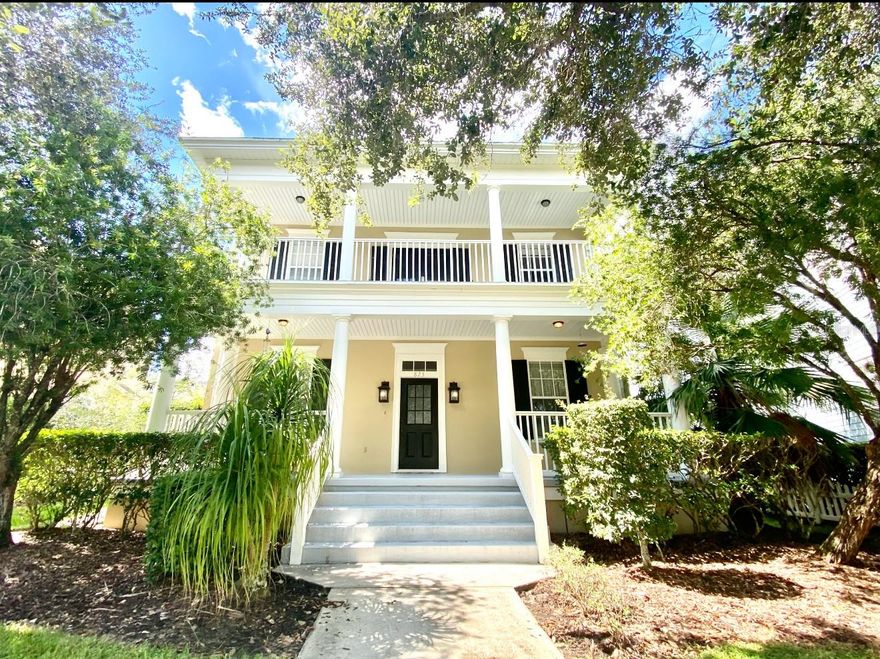 **Available Now!!! **5 BEDROOM 3 BATH HOME PLUS **2 BDM 1 BATH GARAGE APARTMENT.. **THIS TWO STORY DOUBLE PORCH HAMILTON MODEL IS RIGHT ACROSS FROM THE EAST VILLAGE POOL, PLAYGROUND AND LARGE SPORTS FIELD. AS YOU ENTER THE HOME, YOU WILL FALL IN LOVE WITH THIS FLOOR PLAN, NICE WOOD FLOORS, ACCENT LIGHT FIXTURES , OPEN & BRIGHT KITCHEN OVERLOOKING SUNROOM AND CROWN MOLDING DECORATING THE WALLS. THE CONVENIENCE OF 1 BEDROOM WITH A FULL BATH IN THE FIRST FLOOR IS A BIG PLUS!!, 4 BEDROOMS AND 2 FULL BATHS ON THE SECOND FLOOR AND THE GARAGE APARTMENT FEATURES 2 BEDROOMS AND 1 BATH FOR YOUR CONVENIENCE. THE PROPERTY ALSO HAS A SPACIOUS DECK PERFECT FOR THAT WEEKEND BARBEQUE, LOUNGE CHAIRS, OR TO ENTERTAIN YOUR GUESS AND FAMILY. THERE IS A VERY SPACIOUS BACK YARD AND DOBLE PORCH DECORATING THIS SWEET HOME. CALL TODAY!