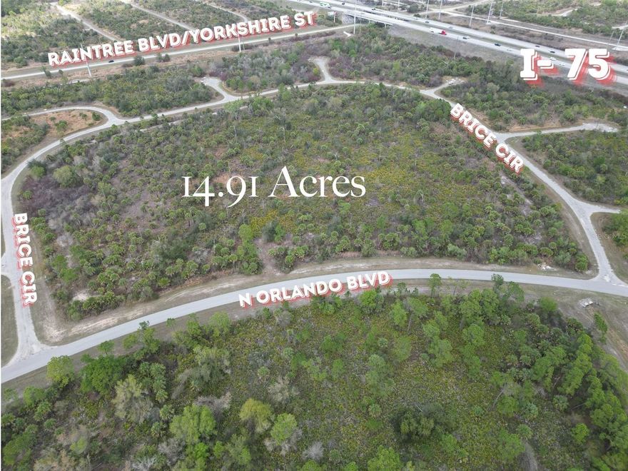 14.91± ACRES – PRIME DEVELOPMENT OPPORTUNITY IN NORTH PORT’S ACTIVITY CENTER 10 (AC10)
Positioned in one of North Port’s rapidly expanding growth corridors, this 14.91± acre parcel offers exceptional potential for developers, investors, and businesses seeking a strategic location in an area experiencing significant momentum.
Located just off Veterans Boulevard, this property sits within the City of North Port’s Activity Center 10 (AC10) zoning district—an area designed to support economic development, mixed-use planning, and employment centers. AC10 zoning allows for a variety of potential uses including industrial, commercial, medical, retail, and certain residential uses (some subject to city approvals or variance).
The surrounding area continues to see substantial residential growth and commercial expansion, with ongoing discussions regarding future infrastructure improvements, including potential roadway access enhancements and utility expansion in nearby corridors. These developments could further enhance the long-term value and accessibility of this location.
This property is situated in an X FLOOD ZONE, where flood insurance is typically not required. At the time of listing, no known scrub jay habitat restrictions have been identified. 
Potential Uses May Include (Buyer to Verify with the City of North Port):
• Industrial or business park development
• Medical or professional offices
• Retail sales and services
• Food service establishments or mobile food parks
• Outdoor storage or service facilities
• Single-family residences or duplexes (subject to approvals/variance)
• Essential services and institutional uses
Area Highlights:
• Easy access to Veterans Boulevard and major transportation corridors
• Close proximity to shopping, dining, and growing residential communities
• Nearby golf courses, parks, and recreation facilities
• Access to walking and biking trails throughout the city
• Located within a city focused on strategic economic growth and development