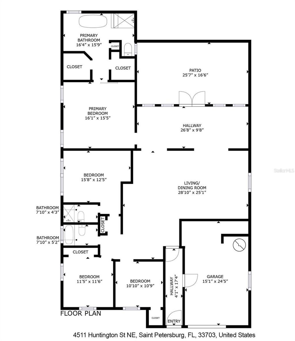 Photo of 4511 Huntington Street NE, St Petersburg, FL 33703 (MLS # TB8378133)