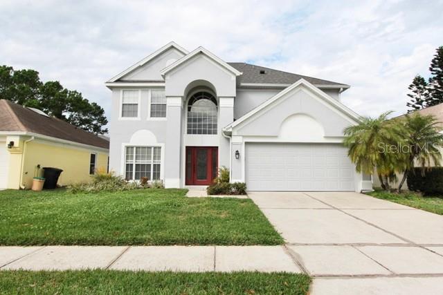 4/2.5, 2 Car Garage, Two Story Single Family Home, Living Room, Family Room, Dining Room, Eat-In Kitchen, Large Kitchen with Stainless Steel Appliances: Stove, Fridge, Microwave, Dishwasher, Disposal, Wood Laminate & Carpet Flooring, Inside Utility room with Dryer Hook Ups, NO PETS, NO SMOKING, Open Patio, Fenced Yard, Tenant Responsible for Lawn Fertilization, Community Pool, Year Built 1995/ 2142 Sq Ft.