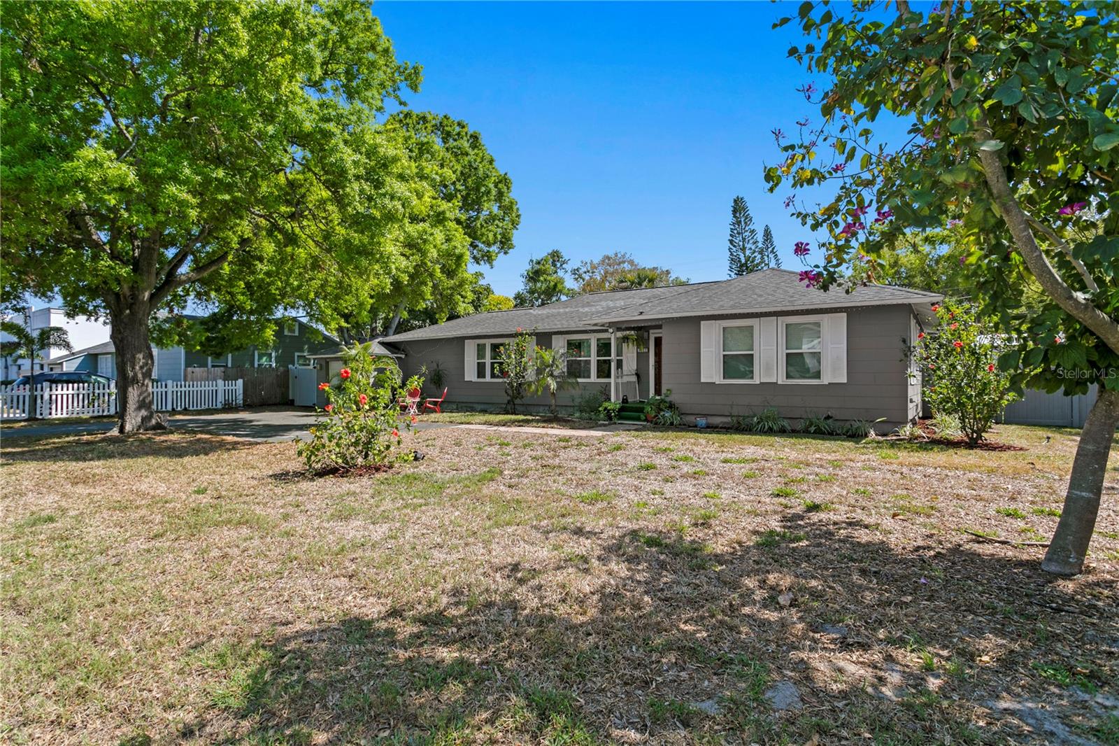Don’t miss this amazing opportunity to rent a charming 3-bedroom, 2-bathroom home in the highly desirable South Tampa area!
Situated on a spacious 11,000 sq ft corner lot, this move-in ready home offers a fantastic location with an easy commute to all of
Tampa Bay. Enjoy quick access to the Crosstown Expressway, as well as nearby attractions like the airport, downtown Tampa,
MacDill AFB, and bridges to Pinellas County.
The kitchen boasts beautiful granite countertops and stainless steel appliances, making it a perfect space for cooking and
entertaining. The home features luxury vinyl floors throughout, crown molding, and updated impact windows for added peace and
quiet. With two primary suites, each with its own bathroom, this home offers exceptional flexibility for a variety of living
arrangements. Additional highlights include a newer roof with many years of life remaining, a wonderful HVAC system, and designer
closets in every bedroom. The outside air-conditioned shed is perfect for an art studio or home office, and there's a second shed for
extra storage. Plus, you'll have a one-car garage with a washer and dryer included. With so much to offer, this home truly lives much
larger than its square footage suggests. Don’t let this one slip away!