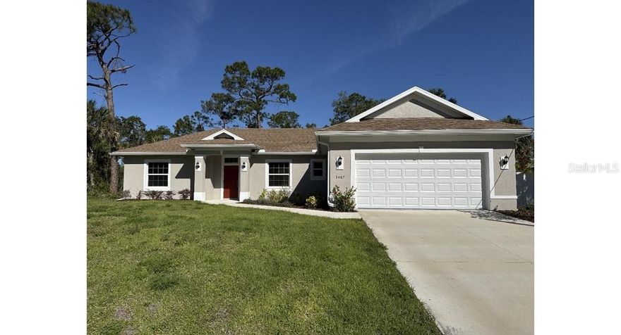 MOVE IN READY!! NEW CONSTRUCTION!! This home features an open concept kitchen/great room combo. Featuring solid wood, soft close cabinets and granite countertops. An island rounds off the kitchen area. The great room has sliders that open to the back yard. The primary bedroom is spacious with a generous size walk in closet, The primary bathroom has a walk in shower , garden tub and dual sinks. The split floor plan is complimented by 2 more bedrooms with hall and the second bathroom. There is also a separate laundry room between the kitchen and 2 car garage.

A quiet neighborhood.