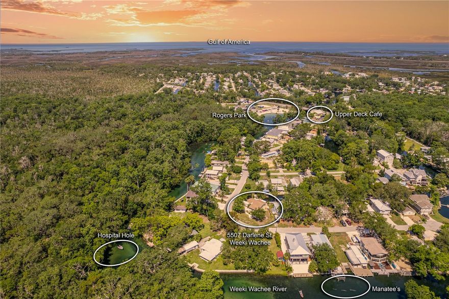 PERFECT AIRBNB as it is NEAR Everything!! Weeki Wachee Neighborhood is SHORT TERM RENTAL FRIENDLY as there are NO MINIMUM RENTAL RESTRICTIONS! KAYAKERS PARADISE.. WEEKI WACHEE WATERFRONT GETAWAY.. Located Around the Bend from the Main Weeki Wachee River & the Famous Hospital Hole. The Weeki Wachee Spills out to the GULF where many locals love to Fish or Scallop & the Ride is Spectacular. Home is just down the Street from the Kayak Shack & Upper Deck Waterfront Dining. Plus over the Bridge is Roger's Park & the Boat Ramp. Do not want to Furnish Your Vacation Home? DOWNSTAIRS can be Turn Key & Furnished. Plenty of Rooms for Guests as the Home is Set up with 4 Bedrooms (one has a separate entrance & is a second ensuite), 3 Bathrooms, Carport + PLENTY of Space to PARK Vehicles & Other Toys like a RV ... (30 amp hook-up on side of home currently used for a RV) . Perfect for a Family Vacation Home or a Vacation Rental. Living Room with Cut Out Under the Stairs for your Pet or a Space for a Wine Cellar or Book Shelves. Remodeled Kitchen with Shaker Cabinets, Breakfast Bar, Quartz Counters, Stainless Steel Appliances. New Waterproof Vinyl Flooring. Primary Bedroom is on the Second Floor with a Walk in Closet, Walk in Shower, New Cabinetry with Tower & Dual Sinks ...Plus a Private Upper Porch. This Lot is very Spacious with Front, Side & Back Areas. The Back Area has an Attached Shed, Open & Covered Decks, Shower & Canal with Perfect Kayak Access & is a Resting Spot to Manatees & Turtles. Water Heater 2018, HVAC 2018 & Roof 2017. The Location is Ideal with Many Attractions in Walking Distance. PLUS Hernando Beach Coastal Community is Just South, Famous Weeki Wachee Springs State Park is Just North East & Pine Island is Just North West.. Come See!