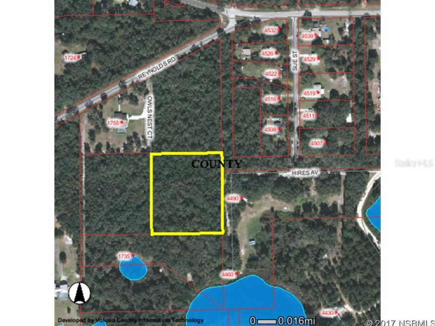 2.5 Acre Lot suitable for residential development. Location offers convenience and privacy. Deed Restrictions apply; shared with 3 neighboring properties. Horses and household pets allowed. Access to the parcel is on Owl's Nest Court (private road) via a 60-foot easement off Reynolds Road. Measurements are approximate.; Cleared: No ;Water: Holding Tank