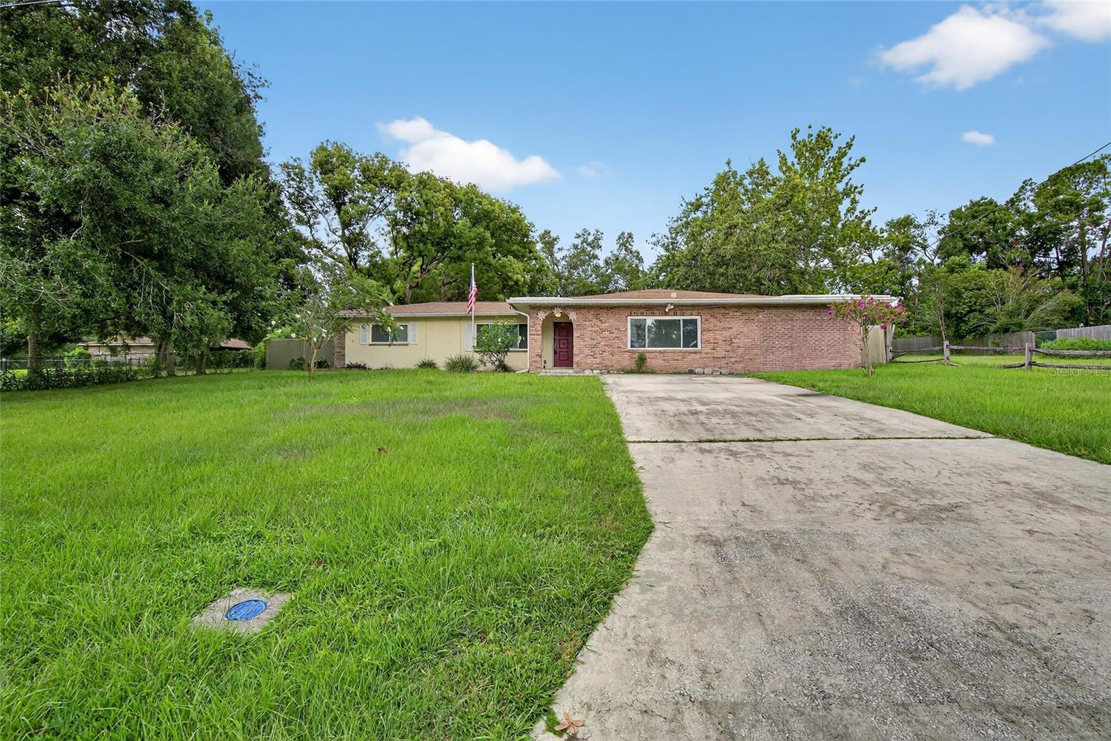 Big Potential in Hickory Hill Acres – Pool Home on Nearly Half an Acre!
Opportunity knocks in Dade City! This 3-bedroom, 2-bath block construction POOL home is full of character and waiting for your personal touch. Set on an oversized .42-acre fenced lot in desirable Hickory Hill Acres, there’s room here to stretch out, fix up, and make it your own.
Inside, you’ll find a split floor plan with a massive master suite featuring a truly impressive walk-in closet and an en suite bath with travertine tile and dual shower heads. The bones are solid, the layout works—and the space is just begging for your updates and ideas.
The real wood cabinets and granite countertops in the kitchen offer a great head start, and there’s plenty of room to cook, gather, and entertain.
Out back, you’ll love the screened-in POOL area—spacious, private, and perfect for those Florida summers. Bring your grill, your floaties, and your imagination!
Built in 1971 with durable block construction, this 1,560 heated sq ft home (1,782 total sq ft) sits high and dry in Flood Zone X—no flood insurance required.
If you’re looking for a solid home with great bones, a pool, a big lot, and no HOA... this one’s worth a look. With some sweat equity and a little vision, it could shine.