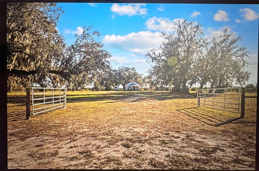 Nestled in the heart of the countryside in DeSoto county, this charming 3-bedroom, 2-bath farmhouse sits on 10 breathtaking acres surrounded by rows of flourishing orange trees. Offering the perfect blend of rustic character and modern comfort, this property is a rare opportunity to own your own private retreat. The home welcomes you with a front porch, inside, you’ll find an open and airy layout featuring a cozy living area filled with natural light, a well-appointed kitchen with ample counter space and cabinetry. Step outside and experience the true beauty of the property. Ten acres of usable land are framed by vibrant orange trees, filling the air with a fresh citrus fragrance in season. Whether you envision expanding the orchard, keeping horses, starting a hobby farm, or simply enjoying wide-open space and privacy, the possibilities are endless. With serene views in every direction and room to grow, this farmhouse combines country living with timeless charm — all just a short drive from town.