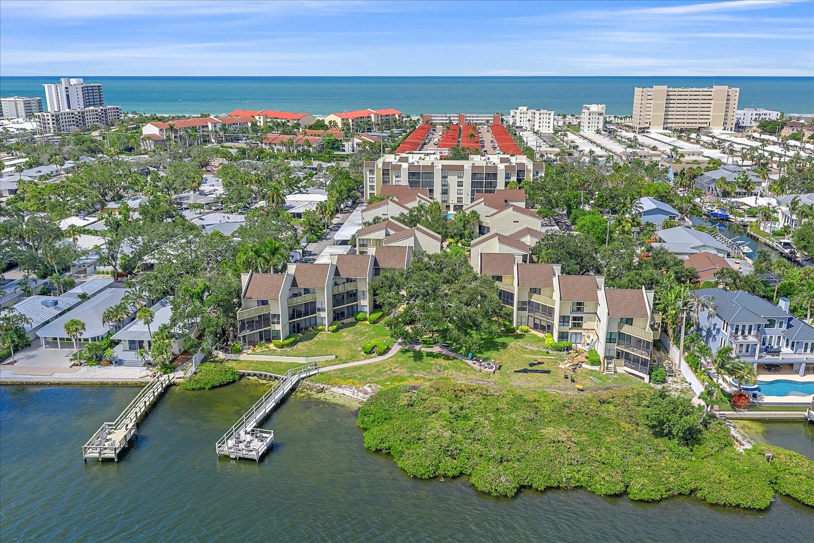 Welcome to Bay Oaks Condominiums on world-famous Siesta Key, Florida—an island paradise on the Gulf of Mexico, home to the award-winning, sugar-white quartz sands of America’s #1 Beach. This beautifully maintained first-floor, 2-bedroom, 1-bath condo offers the perfect combination of bayside waterfront living, prime island location, and exceptional rental potential. Whether you’re seeking a vacation home, seasonal retreat, or income-producing property, this residence delivers the sought-after Siesta Key lifestyle.
WEEKLY rentals allowed | INSIDE unit laundry | TURNKEY furnished | WALK to beach | HEATED pool | FREE fun trolley pickup | KEEP reading.
Ideally situated on the bayside of the island, Bay Oaks is just a short stroll to the beach and centrally located between Siesta Key Village and Crescent Beach Village, with their variety of restaurants, boutique shops, and entertainment. The community is surrounded by lush tropical landscaping with towering Live Oak and palm trees, and offers direct access to Sarasota Bay for fishing or simply enjoying breathtaking sunrise views. The free Siesta Key trolley stops right outside, making car-free island living easy and convenient.
Bay Oaks is rich with resort-style amenities, including a private fishing pier, heated swimming pool with sundeck, waterfront picnic and BBQ grilling areas, tennis and pickleball court, clubhouse with kitchen, pool table, and lending library, assigned covered parking, guest parking, covered bicycle storage, laundry facilities, onsite management, and 24-hour video surveillance. With low monthly maintenance fees, the value here is exceptional—particularly for those seeking a short-term rental investment.
Inside, this light, bright, and cheerful condo features a split bedroom floor plan for privacy, all-tile flooring throughout for easy care, and an open living area with direct access to a private covered balcony—perfect for morning coffee or evening cocktails. The open galley kitchen includes a cozy eat-in space for two. The primary suite offers a shared vanity area with sink and a private glass walk-in tiled shower, plus a private washer/dryer combo unit in the side closet. The guest bedroom has a large window and sits privately away from the master bedroom.
Additional features include an assigned covered carport (#59) immediately off your front door, an approximately 2’ x 5’ storage closet for beach gear, and ceiling fans in every room. The condo is sold turnkey furnished, including linens, towels, kitchenware, and décor—ready for Airbnb, VRBO, or seasonal rental use. With flexible weekly rental options, this property has the potential for strong cash flow and impressive ROI, particularly during Siesta Key’s high-demand winter and spring seasons.
Built of masonry stucco and concrete on an elevated gradient, this property has had zero flooding or storm damage. Experience the best of Siesta Key real estate with this bayside condominium that’s close to world-class beaches, vibrant island life, and the cultural attractions of downtown Sarasota. This is more than a home—it’s a lifestyle and a smart investment opportunity you won’t want to miss.