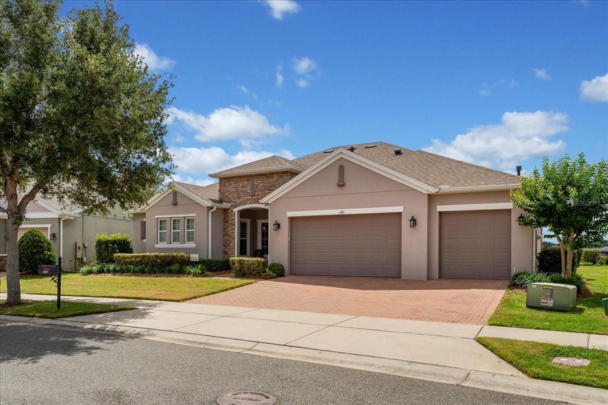 WOW! A Rare Combination of Space, Privacy, Views & Resort-Style Living — This Is the One You’ve Been Waiting For!
All the space you’ve been looking for in the highly sought-after Hickory model, perfectly situated on an oversized ¼+ acre homesite in Trilogy. This exceptional home is loaded with upgrades and designed for comfort, style, accessibility, and easy Florida living. Enjoy Tesla Solar that transfers at no cost—and has covered 100% of the energy bill, offering incredible energy efficiency and long-term savings. Even better, the Sellers have paid the CDD Bond in full, adding tremendous value.
An expansive wall of windows fills the home with natural light while showcasing breathtaking views of the water and conservation beyond. From inside the home and throughout the extended screened lanai, you’ll enjoy daily serenity and privacy with no rear neighbors, creating your own little slice of paradise. The natural gas-connected grill remains, making outdoor entertaining effortless.
The open-concept floor plan is perfect for both everyday living and entertaining, featuring a gourmet kitchen with an abundance of 42" solid wood cabinetry, expansive counter space, a magnificent oversized island, and a super-sized pantry. The oversized laundry room doubles beautifully as an additional office, hobby, or craft space.
The enormous Primary Suite was thoughtfully expanded during construction, creating a luxurious private retreat complete with an exquisite ensuite featuring dual sinks and vanities, a relaxing garden tub, separate walk-in shower, private water closet, and a large walk-in closet. The second bedroom also features its own ensuite, providing comfort and privacy for guests. Safety bars have been added in the bathrooms and showers for enhanced accessibility and peace of mind.
This home also features a highly desirable 3-car garage, offering exceptional space for vehicles, golf carts, storage, hobbies, or workshop needs. Additional upgrades include a LiftMaster garage door opener with video, adding convenience and smart-home security. Select furniture is negotiable, making this an even easier move into your Florida dream lifestyle.
Set on a mature, tree-lined street, this home offers tranquility, curb appeal, and confidence—it has already been inspected, confirming it is in excellent condition. Community Perks: Trilogy is a guard-gated, resort-style community offering more than just a home—it delivers a lifestyle. The HOA includes cable, high-speed internet, security monitoring, and landscaping/lawn care, so you can focus on enjoying your time. At the heart of it all is the spectacular 57,000 sq. ft. Magnolia House, featuring a member-exclusive restaurant and bar with live entertainment, indoor/outdoor heated pools, a state-of-the-art athletic club, Artisan Studio, poker room, culinary kitchen, creative spaces, tennis, pickleball, bocce, billiards, virtual golf, 50+ member-led clubs, and a show-stopping Event Center with stage and professional AV setup. Conveniently located about 45 minutes to Disney, Universal, and Orlando International Airport, and approximately 1½ hours to beaches and Port Canaveral Cruise Terminal.This isn’t just a home—it’s a lifestyle upgrade. Live your BEST LIFE at Trilogy!