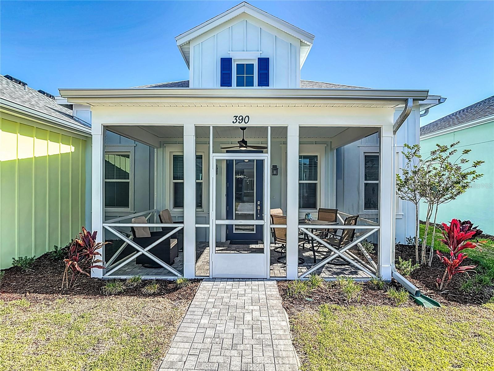 BRAND NEW - FULLY FURNISHED COTTAGE located in the AWARD-WINNING 55+ Guard Gated Community of Latitude Margaritaville, Daytona Beach. 2-bed, 2 bath, 2-car garage with a screened lanai. Many LUXURY UPGRADES, including tile flooring throughout, quartz countertops, crown molding, NEW STAINLESS-STEEL APPLIANCES and 42-inch soft-close cabinets with pull-out shelving. Furnishings include a 75" Samsung TV, Leather Reclining Sofa & Loveseat and washer/dryer. This golf cart-friendly community offers extensive amenities, including a resort-style heated pool with live music 7 days a week, a poolside Tiki Bar, The Latitude Bar & Chill Restaurant, a Fitness Center with a heated Indoor Lap Pool, Spa & Sauna; Residents can enjoy the theater for live performances, movies, and bingo; Pickleball, Tennis, and Bocce Ball Courts, Walking Trails, game rooms, arts and crafts rooms, and a business center. Private Oceanfront Beach Club with Complimentary Shuttle Service to an EXCLUSIVE Beach Club in Ormond Beach. Relax in style with reserved loungers, umbrellas and a heated oceanfront pool with panoramic views. Margaritaville is just minutes from Publix, Advent Health Hospital, Halifax Health Medical Center, Tanger Outlets, and Daytona’s Top Restaurants. Tennant pays for utilities. No pets, No smoking. https://www.latitudemargaritaville.com/explore-videos
