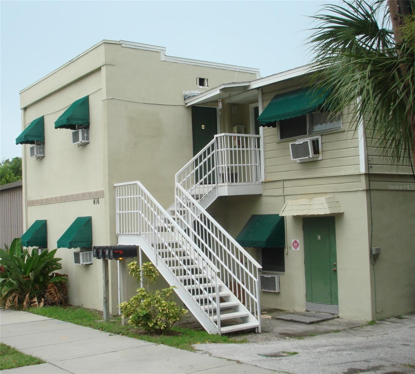 Charming 'Key West' style apartment with in footsteps of the Gulf of Mexico. Property is located in the quaint paradise of beautiful Downtown Dunedin. Recently remodeled interior featuring a full size kitchen with updated wood cabinets(2023) and new stainless-steel appliances(2023) and quartz countertops(2023), freshly painted, tile flooring, full bathroom with shower and newer vanity and Moen faucets and a large closet. Property features open porches, private yard, and plenty of parking. Unit B is located on the second floor at the front of the building. Square feet is approximate. Tax ID 27-28-15-55512-000-0030 is shared with the other units. A must see!