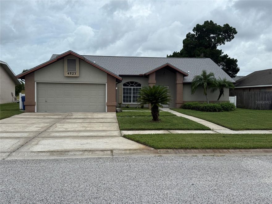This updated, 3 bedroom, 2 bath home in Wood Trail Village is available for it's next tenant! Brand new luxury, vinyl plank was installed in the entire home, NO CARPET! The interior was also freshly painted. The beautiful kitchen is the center of the home and boasts an open concept to the living and dining areas for all your entertaining needs! The home has many windows which allows natural Florida light. This New Port Richey home sits on a big lot with lots of space in the front, back and sides so you don't feel like you are on top of your neighbors! This is a very nice neighborhood, located right outside of the Trinity area, where many restaurants, shopping options and Trinity hospital is located! It's a quick 40 min drive to Tampa International Airport. Schedule your showing today and see the pride of home ownership these owners have on this beautiful home! All applicants please fill out the application attached.  If you do not have access to it, please email listing agent, Jenna Cross. 

Lawn care and Trash is included in your rent.