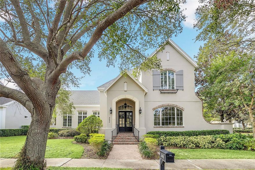 Beautiful custom home on a wrapping corner lot with large back yard. Set beautifully on a grassy mews in Baldwin Park.  OFF MARKET SALE.