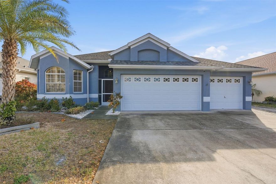 Welcome to 391 Wood Bridge Ave., an inviting and well-updated home situated in the gated Forest Ridge community. This four-bedroom, two-bath residence includes a private pool and is designed to deliver both comfort and versatility. Major improvements include a roof replaced in 2017 and an air conditioning system installed in 2018. Inside, the open and airy layout is filled with natural light and complemented by luxury vinyl plank flooring added in 2019, creating a cohesive and welcoming feel throughout.
The updated kitchen anchors the home and was fully renovated in 2019, offering a functional and stylish space ideal for daily living and entertaining alike. Both bathrooms have been upgraded with modern finishes, with the primary suite providing a peaceful escape. The en-suite bathroom features a soaking tub and walk-in shower, while the primary bedroom boasts a large walk-in closet with custom shelving for excellent organization.
An added bonus is the enclosed third garage bay, finished with walls and air-conditioning ventilation. This flexible space can serve as climate-controlled storage, a man cave, or be converted into additional living area to suit your needs.
Outdoors, the backyard offers a private retreat with a screened-in pool, generous pool deck, and a covered patio perfect for relaxing, grilling, or entertaining guests. Located just minutes from the Tarpon Springs Sponge Docks, Fred Howard Park, and the Gulf Coast’s scenic beaches, the home is also conveniently close to shopping, dining, and everyday essentials. Move-in ready and ideally positioned, this property is a must-see opportunity.