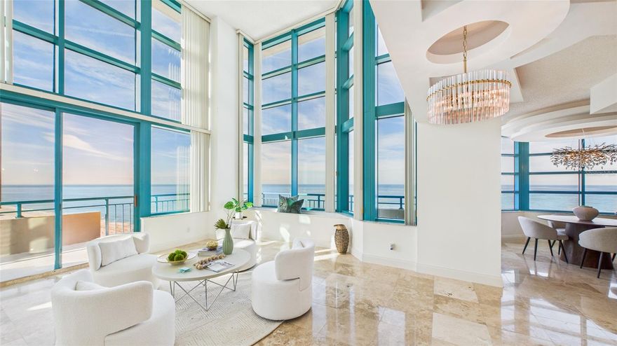 Rarely AVAILABLE, ELEGANT, TWO-STORY BEACHFRONT PENTHOUSE located on Exclusive Sand Key Beach and just minutes to Clearwater Beach.  Panoramic Sunset Views, Stunning Updates & Hurricane-Resilient Design.This exceptionally rare, two-story beachfront penthouse at ULTIMAR One has been brilliantly refreshed and elevated, offering an unmatched combination of modern elegance, Gulf-front panoramas, and peace of mind with solid concrete construction. Occupying both the 19th and 20th floors, this premier penthouse residence offers an expansive layout on the top of this southwest-facing masterpiece. From the moment you enter, breathtaking Gulf views unfold, with every room opening to impressive balconies that create an ever present connection to the water. These expansive wraparound terraces create the sensation of floating above the shoreline — perfect for entertaining, relaxing, and soaking in the serenity of the sea with the sound of the waves. Living at Ultimar is more than a mark of prestige — it’s the realization of your dream coastal lifestyle. Here, every day feels like a vacation, and every moment a reminder that you’ve arrived at the pinnacle of beachfront living. Inside, upscale new updates including floors and elegant bathrooms have transformed this residence into a turnkey showcase of coastal luxury. The grand two-story living space is framed by soaring ceilings and walls of glass, with a dramatic curved staircase that serves as the architectural centerpiece. The contemporary kitchen pairs rich cabinetry with sleek dark granite, opening to a casual dining area with sweeping Gulf views. The formal dining room offers an elegant setting with beach vistas as your backdrop. The first level also features a versatile first guest bedroom (ideal as an office), a brand new bathroom with gorgeous materials, large walk in shower makes this a gracious guest suite (or second primary) with oversized walk-in closet.  Upstairs, an open loft / media lounge overlooks the living room and opens to a private upper balcony. The primary suite is a true sanctuary, with dual custom walk-in closets and two indulgent, spa-inspired bathrooms featuring soaking tub, walk-in showers, and resort-quality finishes. A semi-private elevator delivers you directly to your penthouse door, and a private two-car garage with additional storage located just steps from the elevator for unmatched convenience. As part of the exclusive Ultimar community, residents and guests enjoy an elevated lifestyle with three resort-style pools, whirlpool spas, tennis courts, a state-of-the-art fitness center, billiards room, plenty of parking, and private beach access — all just steps from the sugar-white sands of Sand Key.
Minutes from Clearwater Beach and Belleair, and only 30 minutes from Tampa International Airport, this residence offers a rare blend of seclusion, sophistication, and security.
This move-in-ready, newly updated two-story penthouse is more than a home — it is a statement of coastal Luxury, a lifestyle realized, and one of the most sought-after residences on Florida’s Gulf Coast. Please make your appointment for your private showing today.