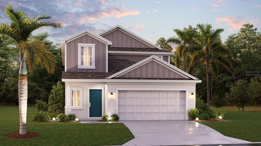 Under Construction. This two-story Columbia divides space for optimal tranquility. The first floor showcases an open design that encompasses the dining room, kitchen and living room for simplified family living and entertaining. Nearby, the owner’s suite is separate from the upstairs bedrooms and features a private bathroom. The second level hosts four additional bedrooms and a versatile loft. Have the good life at Reunion Village! This stunning new community provides villa style homes, with high end finishes and resort style amenities. Amenities included: Swimming Pool, Splash Area, Tennis Court, Basketball Court, Volleyball Court, Fitness Center, Manned Security Gate, Sports Field. All of these amenities are INCLUDED in HOA. Close to major roadways and I-4, theme parks, and Orlando Health. Simply relax by the pool, watch your family have the time of their life.
