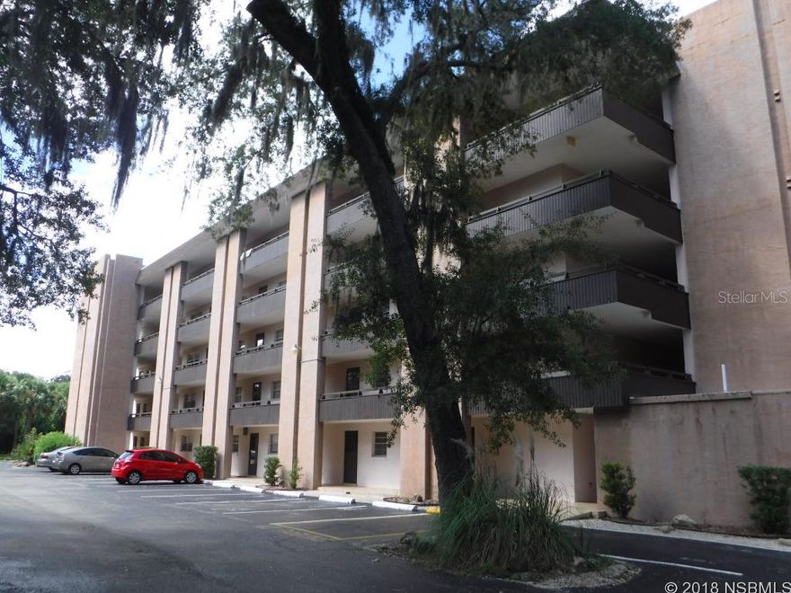 Beautiful 4th floor condo with gorgeous treed setting overlooking the pool & clubhouse. Newer wiring, plumbing, bathroom fixtures, tub, showers & toilets. Updated kitchen cabinets, counter tops, appliances & lighting fixtures. Tile & wood laminate flooring thru-out. Updated windows & slider. Large screened balcony. Tiled master bathroom has a walk-in shower. Tiled 2nd bathroom has a tub. Large pantry/storage room is tiled. Common laundry room is on each floor with a storage bin for each unit. Complex is situated in a lush treed surrounding which is ideally located with close access to major highways, nearby shopping, restaurants, everything you need close at hand. And a straight shot down the road to the beach. Assigned owner parking + plenty of guest parking. ;LocationDescription: Condo ;Water: City