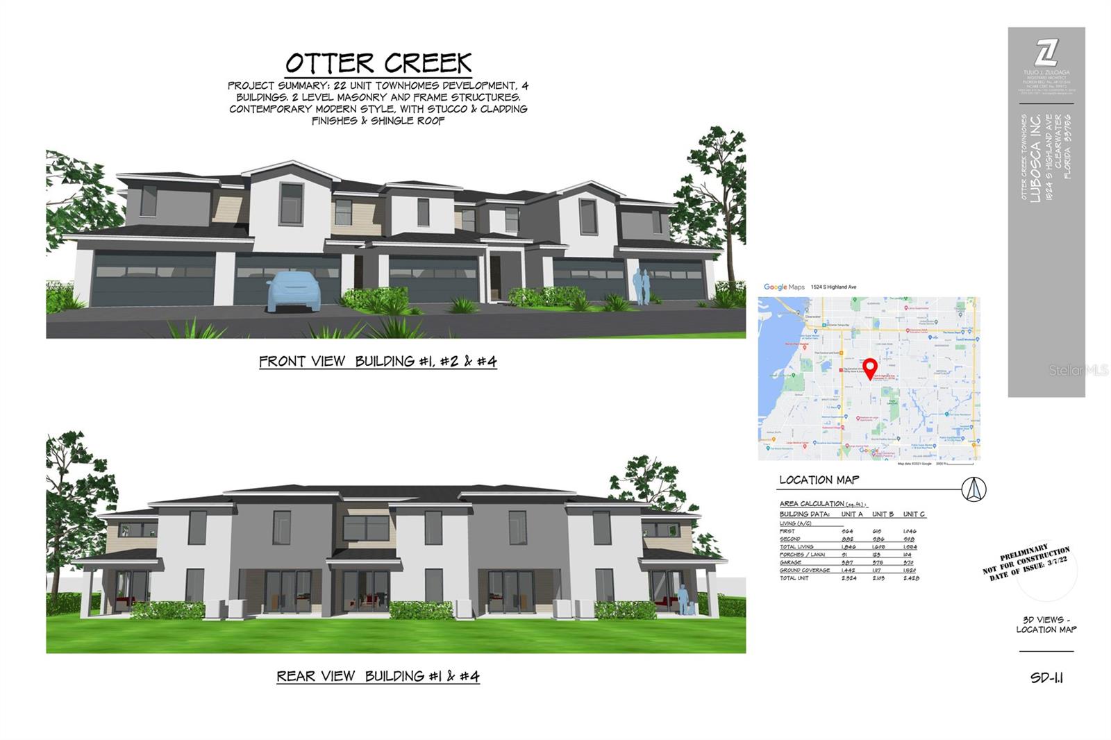 Development site for 22 townhomes