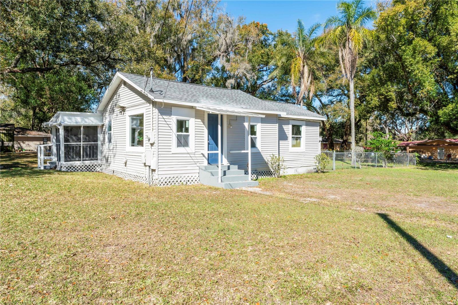 Welcome to 1903 N Barnes Street, Plant City, Florida! This charming abode is a testament to classic elegance and modern convenience. Nestled in a desirable location, this fully renovated 2-bedroom, 1-bathroom house with brand-new flooring, mini-split units, a roof, and appliances is a delightful blend of comfort and style. Conveniently located in Plant City, this home provides easy access to local amenities, parks, schools, and major highways, ensuring a lifestyle of convenience and comfort.
Upon entering, you're greeted by a seamlessly integrated dining room/living room combination, perfect for both entertaining guests and cozy evenings with loved ones. The interior boasts a tasteful fusion of contemporary finishes and timeless charm, with attention to detail evident in every corner.
The kitchen is equipped with stainless steel appliances, featuring sleek countertops, and ample cabinetry for storage. Whether you're preparing a quick meal or indulging in a gourmet feast, this space offers both functionality and aesthetics. Both bedrooms exude tranquility, providing a serene retreat at the end of each day. The bathroom has been thoughtfully designed with modern fixtures and finishes. The primary bedroom is a large room with space for an in-home office or small seating area.
Outside, the property offers a large yard for the ideal setting for outdoor gatherings or enjoying the Florida sunshine in privacy.
Don't miss this opportunity to own a piece of paradise in Plant City. Schedule your viewing today and experience the beauty of 1903 N Barnes Street firsthand!