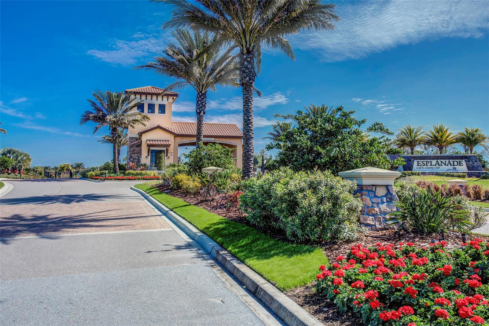 Turnkey Furnished 2/2 2nd Floor Condo with Den in the highly sought after community of Esplanade Golf and Country Club at Lakewood Ranch! Beautiful views of Golf Course and Pond from Lanai. Open floor plan with vaulted ceilings, breakfast bar, eat in kitchen and formal dining area. King Bed in Master, Queen Bed in Guest Bedroom. His and her closets in master. Separate Laundry Room, Enjoy the luxury lifestyle that Esplanade offers with a Golf Membership that transfers for only $600 plus cart and greens fee. Resort Style Pool with Private Cabanas, Full Service Tiki Bar and Restaurant, Spa, State of the Art Fitness Center, Tennis Club, Full Service Day Spa for Massages, Bocce Ball, Pickleball, Fitness Classes, Wellness Center and more. Easy Access to I-75, UTC Mall, Sarasota Airport and all that Lakewood Ranch offers. AVAILABLE MAY 15, 2025 AS A FURNISHED ANNUAL LEASE. $2800 MONTH PLUS ELECTRIC AND CABLE/WIFI. SMALL DOG WELCOME WITH PET FEE