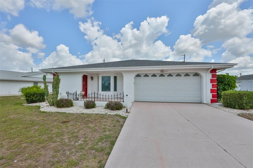 NEW ROOF (2023), Water Heater (2021), Repipe (2018), Windows (2008) and Sunroom addition (2008). Clean 4 Point and Wind Mitigation Inspections were done in 2023. The surrounding homes were built in the 1960's but this was built in 1978 so it is 10-14 years younger! Tile on the diagonal through the home (no carpet). All appliances convey, including the washer, dryer and a chest freezer in the utility room. Drive anywhere in Sun City in your golf cart! Go to the pool , clubhouse activities, visit friends, shopping, restaurants, Publix, Winn-Dixie, Walmart, Dr's offices, and even use the golf cart to go golfing. The seller loved living here for 38 years, and you will love it too! Only $344 per year per person to enjoy the amenities.