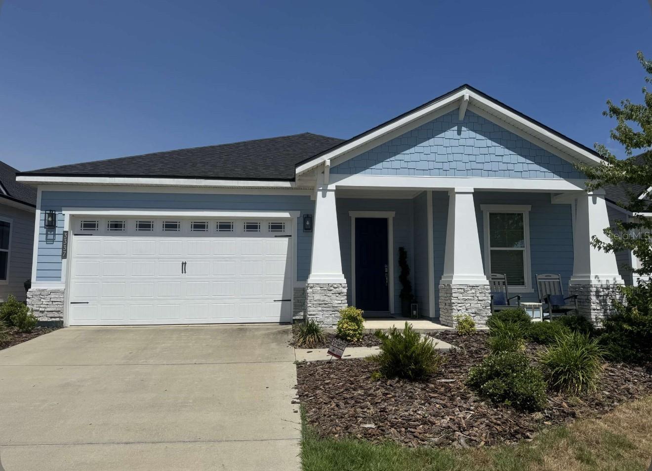 This gorgeous, impeccably maintained 3-bedroom, 2-bathroom home, with a flex room, in the highly sought after neighborhood of Oakmont will be available for lease beginning August 1, 2025. Live the resort lifestyle in this open concept home with high end upgrades throughout. You will feel the comfort, convenience and style of this home the moment you step through the front door. The spacious kitchen, with a beautiful island, featuring granite countertops, high-end appliances and plentiful stylish cabinetry, is the heart of the home. The bathrooms evoke a spa-like environment and feature warm colors and stonework in the showers. On to the oversized, high ceiling, fully screened back porch area. A perfect spot for entertaining and relaxing. Oakmont is home to some of Gainesville's most impressive amenities, with an Olympic style pool with lap lanes, a stunning country club style clubhouse and so much more! Located conveniently to the University of Florida, UF Health, Santa Fe College, as well as shopping, dining and other local hot spots, including nearby Town of Tioga, Celebration Pointe and Butler Plaza, this home is sure to please. Schedule your private tour soon, as this one won't last long!