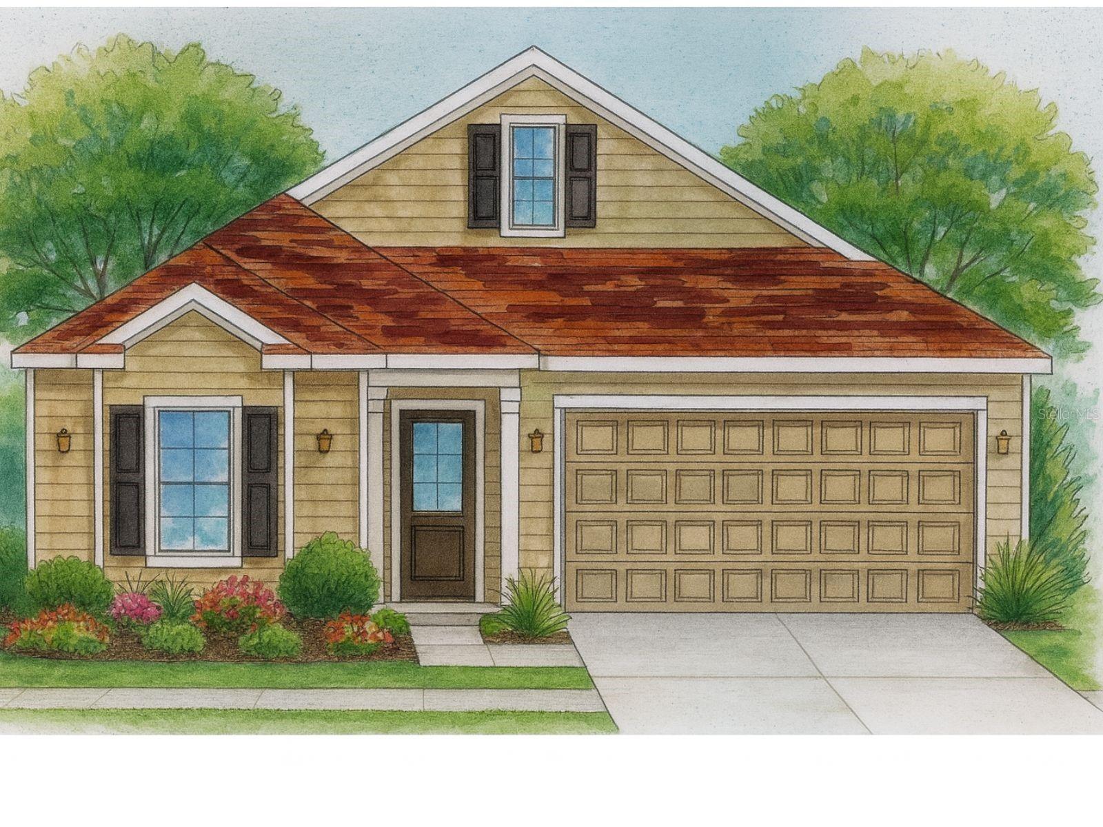 Pre-Construction. To be built. Pre-Construction. To be built. Welcome home to the stunning Amariliz Model by Kara Bolton Homes! Priced to include both the homesite and an attractive $5,199 flexible spending allowance; you can use these funds toward a rate buy-down, closing costs, or additional upgrades to make this dream home truly yours. Expertly curated by the Kara Bolton Homes design team, the finishes in this stylish residence can also be personalized to reflect your unique taste. Thoughtfully designed, this 3-bedroom, 2-bath home plus flex/office space includes a spacious 2-car garage and perfectly blends timeless elegance with modern comforts. Step inside and experience the airy open-concept layout, featuring soaring 10-foot ceilings and elegant 8-foot doors. Luxury wood-look plank flooring extends throughout the main living areas, offering both durability and sophistication. At the heart of the home, discover a gourmet kitchen designed for culinary excellence and entertaining ease. Highlights include sleek quartz countertops, an undermount sink, solid wood cabinetry with soft-close drawers, and top-of-the-line stainless steel appliances: an energy efficient induction range, vented microwave hood, tall tub dishwasher, and disposal. The generous walk-in pantry provides practical storage space, enhancing the kitchen’s beauty and functionality. The bright and inviting living area effortlessly opens to a covered, fully screened lanai through expansive glass doors, creating an ideal space for relaxation and entertaining in your private indoor-outdoor retreat. The luxurious primary suite offers tranquility and comfort, complete with a large walk-in closet and a spa-inspired en-suite bath featuring a walk-in shower, quartz-topped double vanity, and a private water closet. Two additional spacious bedrooms share a beautifully appointed second bath, showcasing a tiled shower/tub combo and quartz vanity. Notable upgrades and conveniences include endless hot water from a tankless gas water heater, a smart deadbolt entry system, and energy-efficient exterior coach lights with photocells. The exterior charm features durable Hardie board siding, decorative pavers, and a beautifully landscaped yard with eco-friendly Zoysia sod and a full irrigation system. Enjoy easy living with a low monthly HOA fee of just $110, which covers high-speed COX internet, access to the community pool, tennis and pickleball courts, clubhouse amenities, and partial front yard maintenance. Builder pays interest during construction period up to $8,500. Located in the sought-after Newberry/Jonesville area, your new home places you just minutes from exceptional shopping, dining, and recreation. Conveniently situated, you’re only 4.5 miles from North Florida Regional Hospital, 11 miles from Shands and the VA, and 8 miles from the University of Florida. Buyer to verify school zones with Alachua County School Board. Don’t miss the chance to own a home tailored to your lifestyle. Contact us today to make this beautiful Amariliz Model your own!