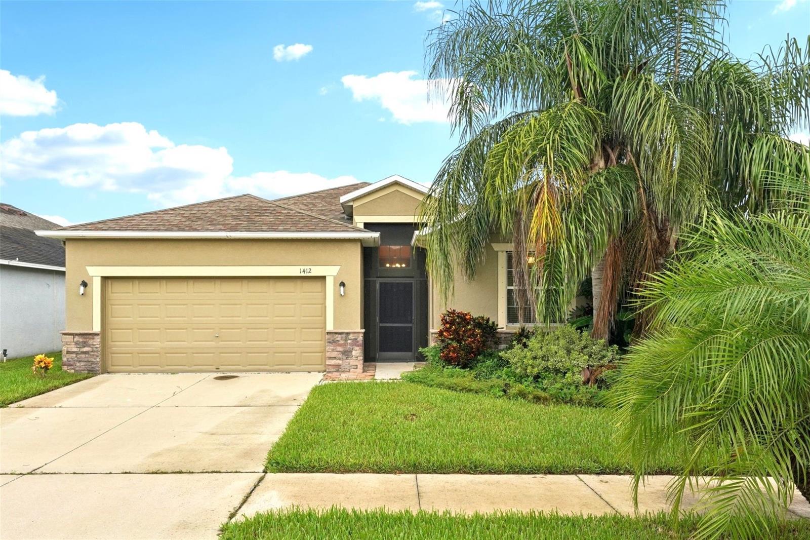 One or more photo(s) has been virtually staged. Welcome to your new home in the gated community of Hawk’s Point, right in the heart of Ruskin! This 4-bedroom, 3-bath beauty with a 2-car garage is ready for its next chapter, and wait until you see how amazing it shows. Pride of ownership shines through with freshly painted walls and ceilings, laminate and tile flooring throughout, a brand-new lawn and sprinkler system, and thoughtful updates throughout.
Inside, the kitchen is a dream with stainless steel appliances (NEW Stove), granite counters, maple cabinets, and crown molding—perfect for everyday cooking or entertaining. The spacious primary suite offers two walk-in closets, dual sinks, a relaxing garden tub, and a walk-in shower. One of the additional bedrooms has its own private bath, making it an ideal setup for guests or extended family.
Step outside to the screened-in lanai where you can relax and enjoy peaceful water views and breathtaking sunsets—an ideal spot for cooler fall evenings.
Hawk’s Point is a vibrant, amenity-rich community featuring swimming pools, playgrounds, dog parks, a clubhouse, and plenty of natural beauty with conservation areas and ponds throughout.
This home has the perfect mix of comfort, convenience, and charm—don’t miss the chance to make it yours!
