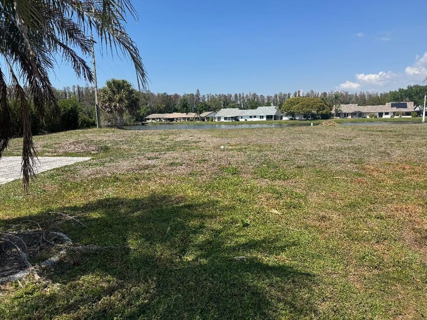 Discover a rare opportunity to create your ideal Florida retreat on this expansive 94 x 135 homesite, perfectly positioned to showcase beautiful water views. Located in the sought-after 55+ community of Sun City Center, this property offers the freedom of a non-HOA neighborhood while still being part of a vibrant, welcoming community.

With ample space to design and build a spacious custom home, this lot is ideally situated near the heart of Sun City Center. Enjoy the convenience of a short golf cart ride to an array of amenities, including shopping, dining, medical facilities, banking, and a wide variety of social clubs. Residents also have access to indoor and outdoor pools, golf courses, pickleball and tennis courts, and countless recreational activities.

Beyond the community, you’ll find easy access to major highways, as well as nearby destinations like Tampa, Sarasota, top-rated beaches, airports, professional sporting events, and even Disney.

Don’t miss your chance to own a prime piece of Florida living—come see this exceptional homesite and start envisioning your future today!