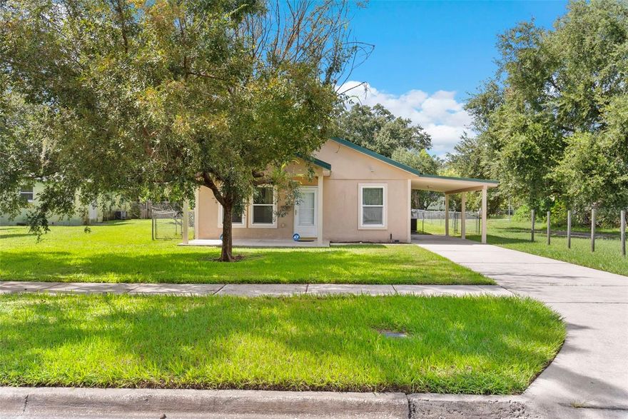 Welcome to this beautifully maintained 3-bedroom, 2-bathroom home located here in Orlando. The spacious floor plan seamlessly flows through all living areas, perfect for both relaxing and entertaining. The kitchen features modern appliances, and ample cabinetry. The master suite offers a private retreat with an en-suite bathroom, providing a tranquil space to unwind. Two additional well-sized bedrooms share a full bathroom, making it ideal for families or guests. Enjoy outdoor living in the fully fenced huge backyard, perfect for gardening, play, or relaxing on warm evenings. House is design to resist hurricane wind speeds (sustained) of 140mph including exterior doors and windows. Exterior and interior walls panels are structurally insulated. Roof is a pre-engineered metal roof, roof attic is sprayed with icynene insulation which creates a complete air tight seal to provide energy efficient, thermal insulation. Car carport, driveway and close proximity to schools, parks and shopping, this is perfect for anyone seeking convenience and comfort. Plus new carrier A/C unit. Don't miss out on this fantastic opportunity to own your own slice of Orlando. Schedule a showing!