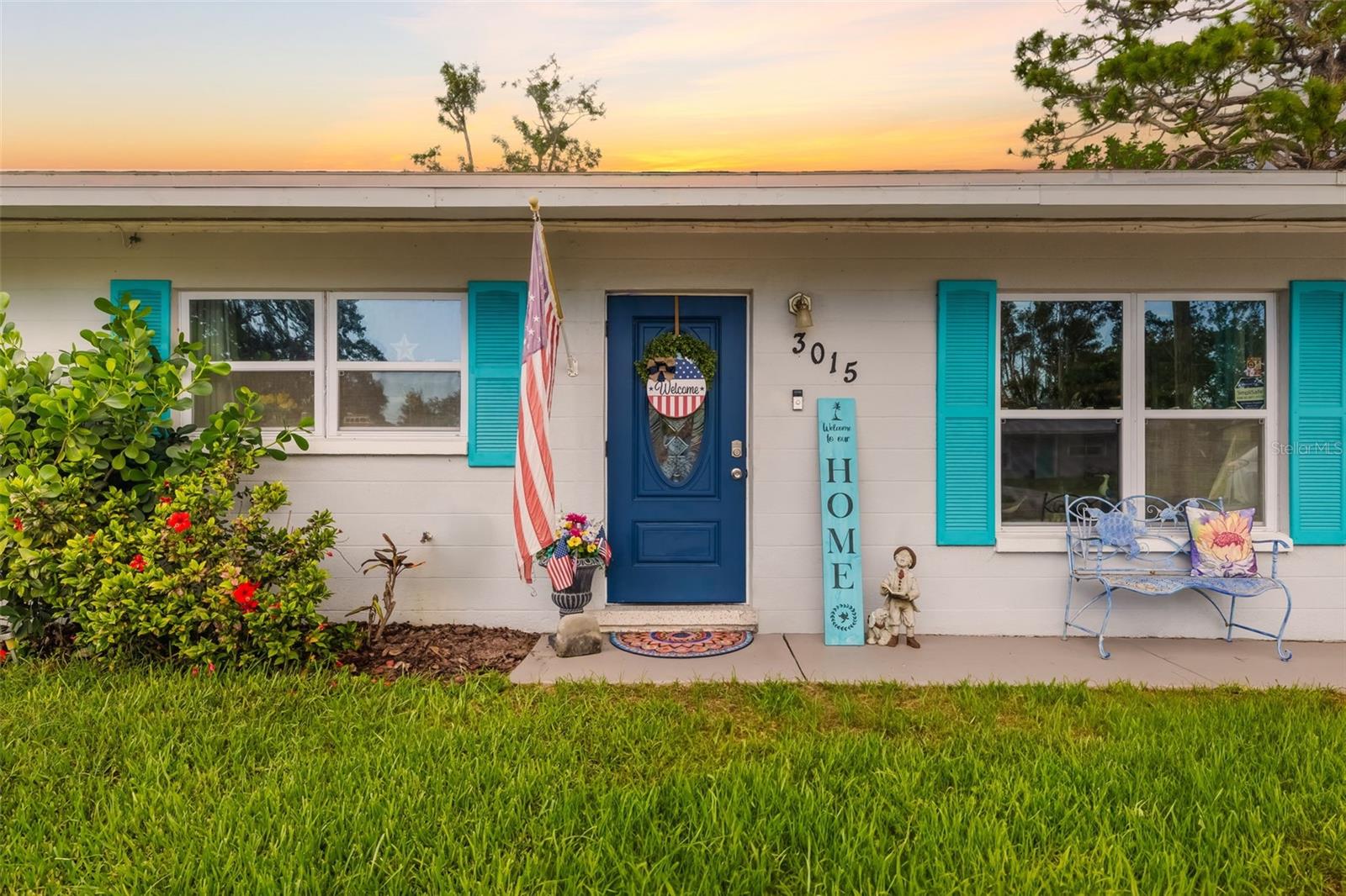 PRICE ADJUSTMENT! Located in the sought-after Bayshore Gardens community, this move-in-ready block home blends modern updates with unbeatable convenience—just minutes from IMG Academy and State College of Florida. Featuring a 2019 roof, A/C, impact-rated windows and front door, water heater 2020, plus newly installed solar panels, this home is designed for both efficiency and peace of mind. With major trees already cleared and no damage from Hurricanes Helene or Milton, it offers polished comfort in a waterfront-access community built for Florida living.
Step inside, the living room is filled with natural light and opens into a beautifully updated kitchen featuring soft-close cabinetry, granite countertops, and stainless steel appliances. An eat-in bar offers casual dining space, and the flexible backroom can serve as a formal dining area, playroom, or bonus space. Both bathrooms have been tastefully renovated, and the primary suite includes a walk-in closet and ensuite bath. The large interior laundry room provides ample space for storage and pantry use. Step outside to a huge backyard, ideal for entertaining, and enjoy the included gazebo and two storage sheds—perfect for sharing or organizing his-and-hers spaces! Located in a waterfront-access community with ultra-low fees of just $410/year, already included in your tax bill you have peace of mind with NO HOA or CDD fees.
Bayshore Gardens offers a lifestyle that truly embraces the outdoors. Residents enjoy access to a Jr. Olympic-size swimming pool, private marina and boat ramp, fishing pier with a convenient cleaning station, picnic and grill areas, a playground, and a ball field—perfect for soaking up the Florida sunshine. Recent upgrades include newly added pickleball courts and a beautifully renovated recreation hall available for private events. A variety of active clubs—like the Yacht Club, Garden Club, and Woodchoppers Club—help foster a strong sense of community and year-round connection.