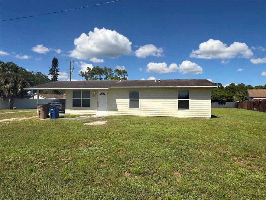 INVESTOR SPECIAL -  $179,900 for a 0.44-acre lot in Lehigh Acres (nearly half an acre), Flood Zone X, with no HOA and room for expansion, RV/boat storage, or another structure. This 3-bed, 2-bath cottage offers a strong value-add or redevelopment opportunity in a growing market. The home features tile flooring throughout, a covered carport, and central A/C, and has been used as a rental for the past two years. Ideal for a fix-and-flip, rental hold, or future development. Conveniently located near major roads, shopping, and schools. Cash or hard-money offers only.