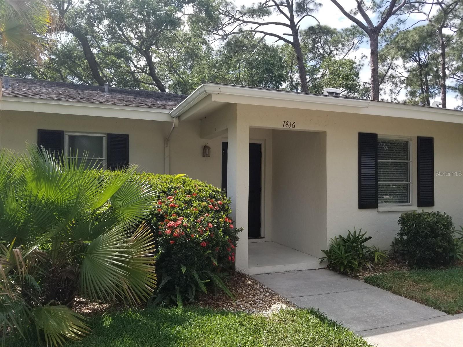 You could spend the WINTER in this beautifully TURNKEY FURNISHED condo on the golf course at Palm Aire Golf & Country Club. Stylish furnishings, updated floors and a home office await. You'll be at home in this large 1 bedroom 1 1/2 bath condo with 4 closets for fantastic storage. Very light and bright with big golf course views. The pool is just a building over. Flexible breakfast nook or office off the kitchen. Laundry in the unit. Around the corner from the clubhouse at Palm Aire Country Club where membership is optional. A quick walk to Conservatory Park. I75 and the University Parkway corridor shops, restaurants and entertainment are just a few minutes away. Rental requires $100 application to HOA, a security deposit and cleaning fee. AVAILABLE AT THE BEGINNING OF 2026 FOR THE WINTER. Don't hesitate on this perfect rental opportunity.