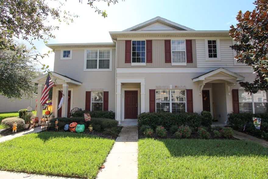 Welcome to FishHawk Ridge, a gated neighborhood within the highly sought-after FishHawk Ranch community! This beautiful two-story townhouse offers 2 bedrooms, 2.5 bathrooms, and access to FishHawk’s incredible amenities, including multiple pools, fitness centers, tennis courts, 30+ miles of scenic trails, and top-rated schools. Step inside to find elegant wood-look tile flooring throughout the first floor, a formal dining room with custom lighting, and a convenient half bath for guests. The spacious living room features a ceiling fan and opens to a screened lanai overlooking peaceful conservation views. The bright, modern kitchen is designed for both style and function, showcasing granite countertops, crisp cabinetry, a subway tile backsplash, breakfast bar, and a full suite of black appliances, including a refrigerator, range, microwave, and dishwasher. Upstairs, you’ll find a laundry closet and two generously sized bedrooms, each with dual closets and en-suite bathrooms featuring granite countertops and wood-look tile flooring. Complete lawn maintenance, including mowing, shrub pruning, irrigation system service, turf and plant fertilization and plant pest control, is provided by the HOA. NOTE: Additional $59/mo. Resident Benefits Package is required and includes a host of time and money-saving perks, including monthly air filter delivery, concierge utility setup, on-time rent rewards, $1M identity fraud protection, credit building, online maintenance and rent payment portal, one lockout service, and one late-rent pass. Renters Liability Insurance Required. Call to learn more about our Resident Benefits Package.