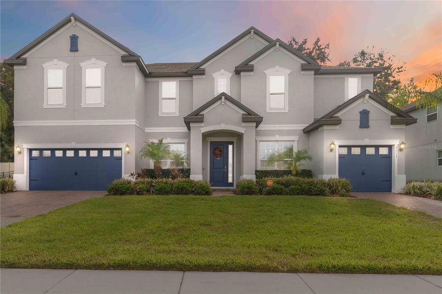 Hillside at Wekiva SALTWATER POOL ESTATE! Discover over 5,200 sq. ft. of LUXURY living on a generous .31-acre lot in one of the area’s most sought-after communities. This 2-story dream home offers 7 bedrooms, 5 bathrooms, a 3-car tandem garage PLUS a separate 1-car garage—PERFECT for multigenerational living or those who crave extra space. Recently updated with a freshly painted exterior and pool deck, this home shines with curb appeal and peace of mind. Inside, the primary suite is privately tucked downstairs, while six secondary bedrooms are upstairs, centered around a media room and expansive loft with wet bar & beverage fridge. With walk-in closets in every bedroom, organization is effortless. At the heart of the home is the GOURMET kitchen, designed for both chefs and entertainers. Featuring GAS cooking, walk-in and butler’s pantries with beverage fridge, and an OVERSIZED granite waterfall island, this space is more than functional—it’s the ULTIMATE gathering spot. From casual breakfasts to holiday feasts, the island is where memories are made. Multiple living areas, including formal living & dining rooms, a family room, and a bright dinette, provide endless options for hosting and relaxation. Step outside to your own PRIVATE PARADISE: a screen-enclosed lanai with extended patio, HEATED saltwater pool with fountains, spa, and sun shelf. The pool area—freshly painted and beautifully maintained—offers year-round enjoyment, while the fenced backyard ensures privacy with plenty of room to play or entertain. This home was designed for those who want it ALL—space, style, and a backyard retreat. Schedule your showing today and experience the lifestyle you’ve been waiting for!