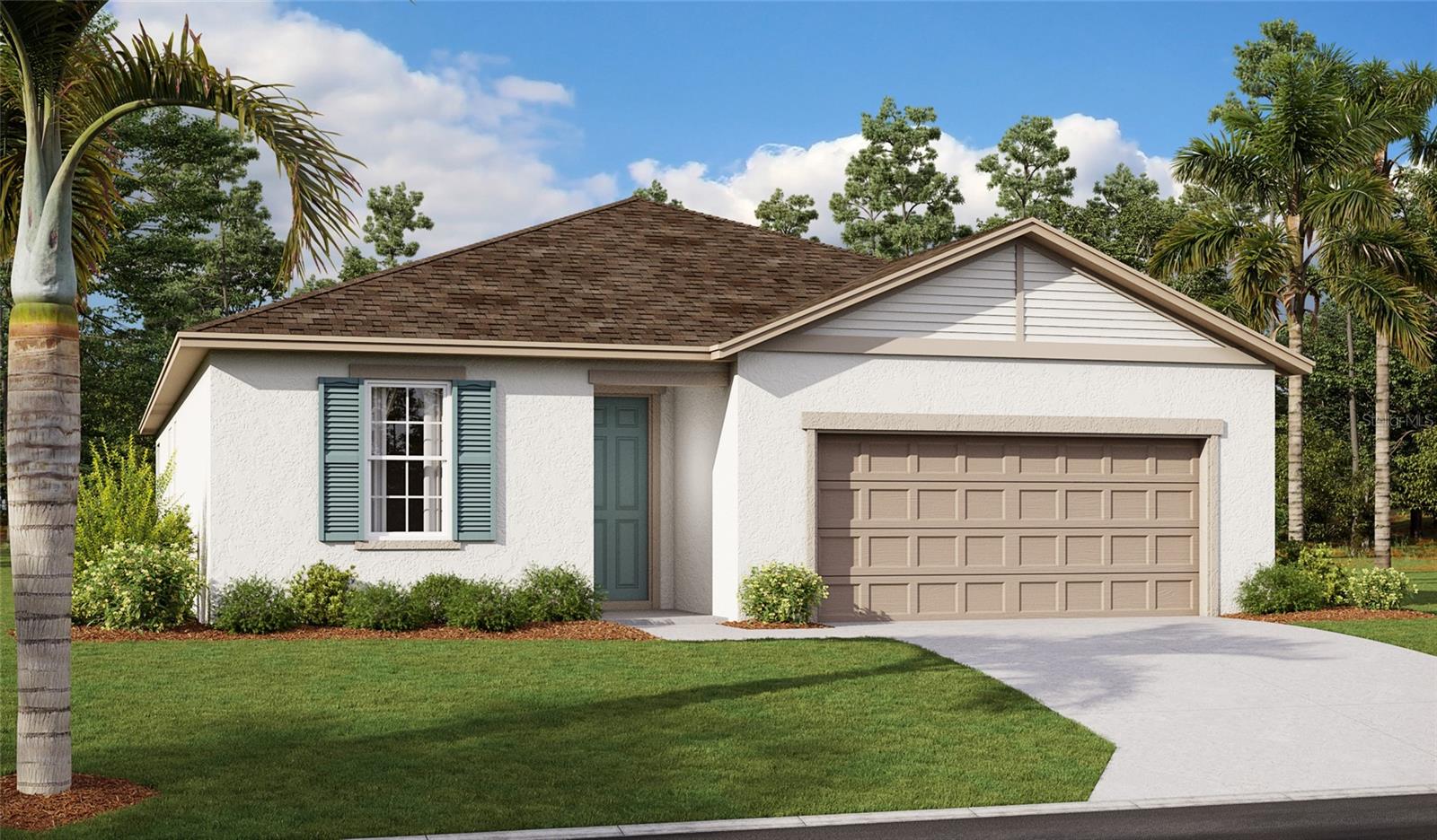 Under Construction. This spacious Slate floorplan will catch your eye when you enter its 8' exterior doorway. The kitchen features preeminent quartz countertops, upgraded 42" cabinets, and stainless GE dishwasher, microwave and stovetop. Contemporary 7"x22" wood grain tile adorns the entry way, great room, kithchen and bathrooms! You'll enjoy Florida living at it finest with double sliding doors which open to a covered lanai. Smart thermostat, deadbolt, garage opener and video doorbell highlight this chic slate plan your sure to love! * SAMPLE PHOTOS Actual homes as constructed may not contain the features and layouts depicted and may vary from image(s).