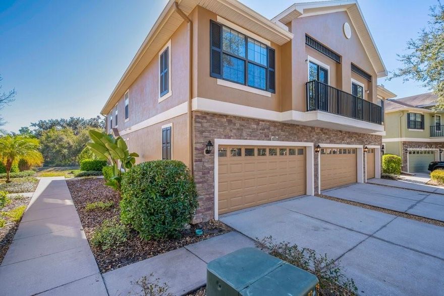 The Prettiest Townhome with Pond Views in Gated Fishhawk Ranch Community! Enjoy Maintenance free living! Boasting Premium CONSERVATION / UNSPOILED NATURAL VIEWS from nearly every room! Located inside a quiet, gated community, this END UNIT townhome features THE BEST backyard view in the community, teeming with wildlife like deer, mallards, even peacock sightings! A wonderful design boasting just under 1800sqft of living space featuring 3 bedrooms, 2 1/2 Baths, a Large Great Room (with 2 sets of sliding glass doors), Gourmet Kitchen and an Over Sized 2 Gar Garage! Upgrades and Improvements include – New Paint Inside/Outside, New Luxury Vinyl - 1st Floor, New Carpeting. The utility room offers a separate washer and dryer room and ample storage inside the house PLUS you will find a convenient guest ½ bath on the first floor! Fishhawk has the best schools in Hillsborough county, and you're conveniently centered between them. Speaking of convenient, you're just steps away from a Publix Shopping center featuring Canopy Road Cafe and Way Back Burger. The Fishhawk community has great amenities for families. Live in the Resort Style Community of Fishhawk Ranch with on site A rated schools, world class amenities (phase 1, 2 & 3), Park Square shops, four pools, water slide, fitness centers, pickle ball, skate park, Sports Complex, Hartline Bus to MacDill AFB and miles of hiking/biking trails. *Enjoy the ease of maintenance-free living—the HOA covers exterior maintenance, including the roof, lawn care, landscaping, irrigation, and more. Advancing the ideal of New Urbanism, Community features distinctive architecture in a unique small town setting. This Home Sweet Home is located just minutes to shopping, restaurants, MacDill, Downtown Tampa, Golf Courses, the Magic of Orlando Attractions and Sugar Sand World Class Beaches! Call Today to See this Spectacular Home in Person!!Call Today to see this Spectacular Home in Person - You're going to LOVE IT!