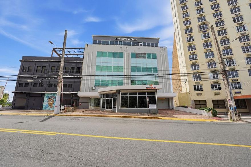 Strategically located near the vibrant Convention District and the renowned Puerto Rico Convention Center, this office offers immediate access to major hotels including Sheraton Puerto Rico Resort & Casino and Hyatt House San Juan, luxury condominiums, and the thriving dining scene of Miramar.
Total Area: 2,385 SF
This well-designed and functional space features:
• Spacious reception area
• Open common area ideal for co-working or collaborative workstations
• Five (5) private offices
• Conference room
• Storage and utility area
• Employee lounge or break area (mezzanine level)
• Central air conditioning system
• Eight (8) parking spaces, including six (6) covered spaces – a rare and valuable asset in the area
Building Features:
• Controlled access
• 24/7 security
• Two elevators
• Intercom system
• Full backup generator
• Water cistern
HOA: $2,153.27/month
Includes security, water, common area maintenance, and maintenance of shared corridor restrooms.
Ideal for professional offices, corporate headquarters, or investment opportunity in one of San Juan’s most dynamic business districts.